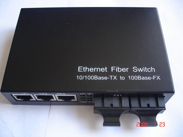 10/100 media converter — fiber optic product