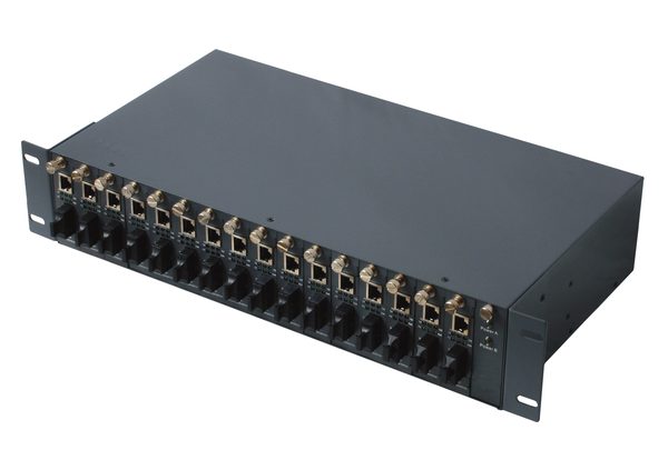 14/16 Media Converter Rack — fiber optic product