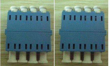LC Quad flangless adapter — fiber optic product